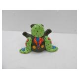 Ceramic Frog Bank. Hand-Painted, Signed Pati