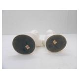 Vintage Napcoware White Porcelain Victorian Boy & Girl Statues