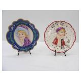 3D Deco Plates. with wall hangers and plate display stands