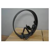 *2* Danya B. Cast Iron Bookend Sculptures - Encircled Reader