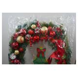 Christmas Wreath with Tripod Stand