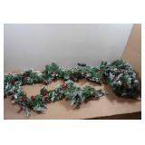 Flocked Christmas Garland Décor