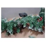 Flocked Christmas Garland Décor