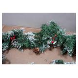 Flocked Christmas Garland Décor