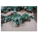 Flocked Christmas Garland Décor