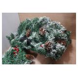 Flocked Christmas Garland Décor