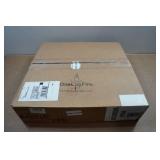 One Log Fire 18" Aluminum Tabletop Fire Pit with Blue Glass