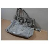 Michael Kors Faux Snakeskin Purse with Matching Wallet