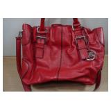 Michael Kors Red Leather Purse