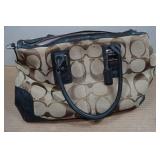 Coach Signature Brown Shoulder Bag with Wallet