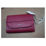 Guess Katiana Double Date Red Leather Wallet