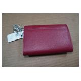 Guess Katiana Double Date Red Leather Wallet