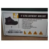 Ad Tech 6" Ultra Lightweight Work Boots - Size 7