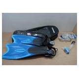 Cressi Adult Rondine Palau Fin Snorkel Set - Fin Size S/M