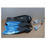Cressi Adult Rondine Palau Fin Snorkel Set - Fin Size XS/S