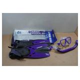 Cressi Tonga Adult Snorkel Set - Fin Size S/M