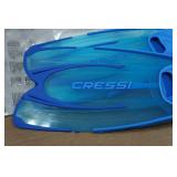 Cressi Agua Adult Fins - Size 39/40, 5.5/6.5