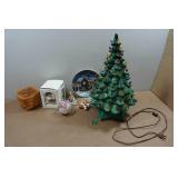 Christmas Décor - Ceramic Tree, Disney Ornament, Redlin Plate