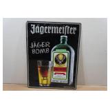 Jagermeister Jager Bomb Embossed Metal Sign