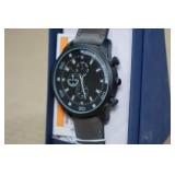 George Vegan Leather Chronograph Wristwatch