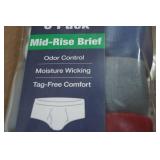 6 Pack George Mid-Rise Briefs - 2XL