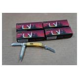 *4* Frost Cutlery Steel Warrior Three-Blade Folding Knives