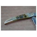 *4* Crowing Rooster Two Blade Toothpick Folding Knives