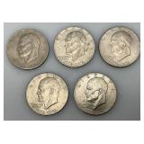 1776-1976 Plain No Mint Mark Bicentennial Eisenhower One Dollar Coins