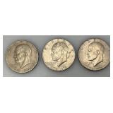 1776-1976 Plain No Mint Mark Bicentennial Eisenhower One Dollar Coins