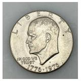 1776-1976 Type One Wide Print Bicentennial Eisenhower One Dollar Coin