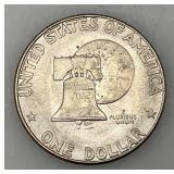1776-1976 Type One Wide Print Bicentennial Eisenhower One Dollar Coin