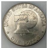 1776-1976 Type One Wide Print Bicentennial Eisenhower One Dollar Coin