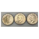 1776-1976 D Bicentennial Eisenhower One Dollar Coins