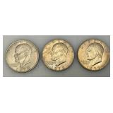 1972 Plain No Mint Mark Eisenhower One Dollar Coins