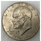 1776-1976 Type One Wide Print Bicentennial Eisenhower One Dollar Coin