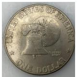 1776-1976 Type One Wide Print Bicentennial Eisenhower One Dollar Coin