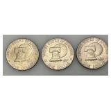 1776-1976 D Bicentennial Eisenhower One Dollar Coins