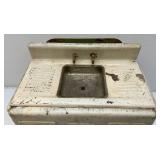Vintage Pressed Steel Kids Sink (Very Cool)