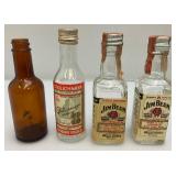 Misc. Vintage Collectible Miniature Booze Bottles (EMPTY)