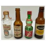 Misc. Vintage Collectible Miniature Booze Bottles (EMPTY)
