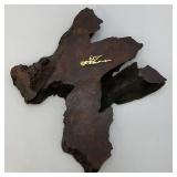 Vintage Mid Century Dark Wallnut Clock