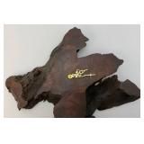 Vintage Mid Century Dark Wallnut Clock