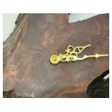 Vintage Mid Century Dark Wallnut Clock