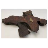 Vintage Mid Century Dark Wallnut Clock