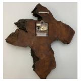 Vintage Mid Century Dark Wallnut Clock