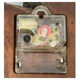 Vintage Mid Century Dark Wallnut Clock