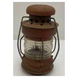 Antique Miniature Railroad Style Oil lamp