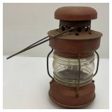 Antique Miniature Railroad Style Oil lamp