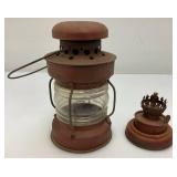 Antique Miniature Railroad Style Oil lamp