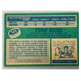 1976 O-Pee-Chee Autographed (TOM REID) NORTH STARS Trading Card (In Protective Sleeve)